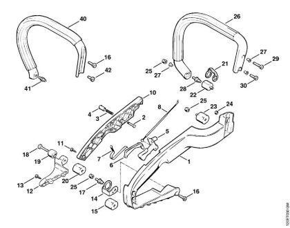 Zage z bencinskim motorjem (MS) 011 AVE Rocaj della Marca Stihl