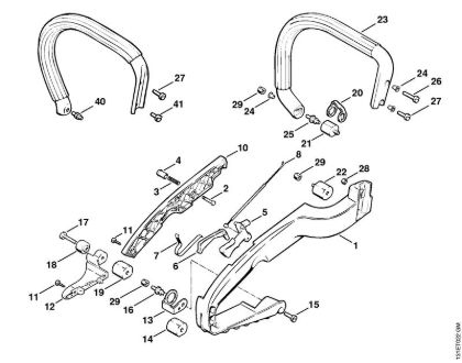 Zage z bencinskim motorjem (MS) 012 AVEQ Rocaj della Marca Stihl