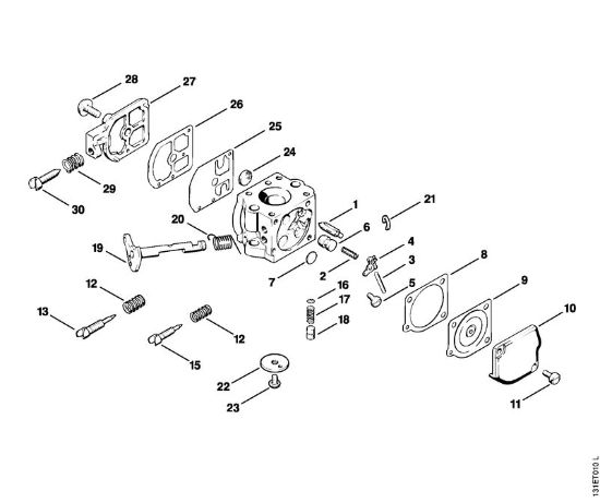 Zage z bencinskim motorjem (MS) 012 AVEQ Uplinjac C1S-S1 della Marca Stihl