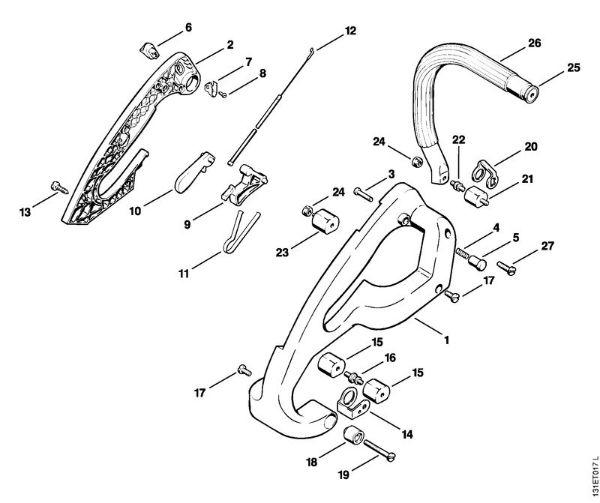Zage z bencinskim motorjem (MS) 012 AVTEQ Rocaj AVT della Marca Stihl