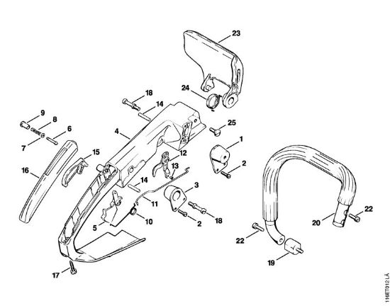 Zage z bencinskim motorjem (MS) 015 LQ Rocaj della Marca Stihl