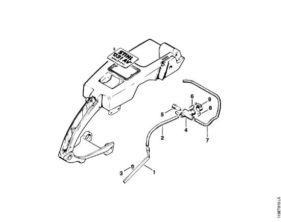 Zage z bencinskim motorjem (MS) 031 Ogrevanje della Marca Stihl