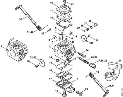 Zage z bencinskim motorjem (MS) MS 210 Uplinjac C1Q-100335, C1Q-S86 della Marca Stihl