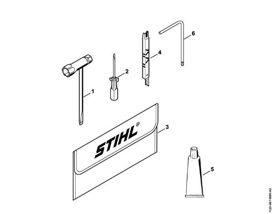 Zage z bencinskim motorjem (MS) MS 250 C-B Orodja, pribor della Marca Stihl