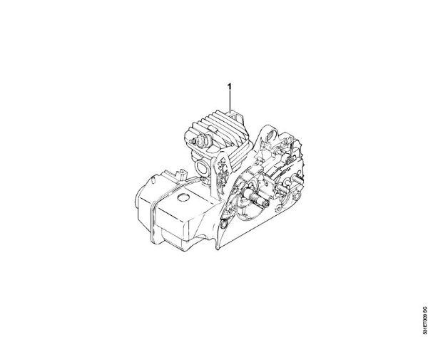 Zage z bencinskim motorjem (MS) MS 250 C-BE Serijska številka della Marca Stihl