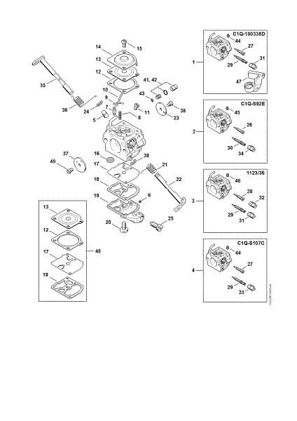 Slika Uplinjac C1Q­S91, -S92, -S107, C1Q-100338, 1123/36 MS 250 C-BE