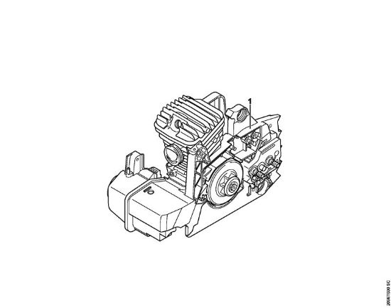 Zage z bencinskim motorjem (MS) MS 290-Z Serijska številka della Marca Stihl