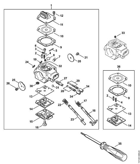 Zage z bencinskim motorjem (MS) MS 310 Uplinjac HD-21 della Marca Stihl