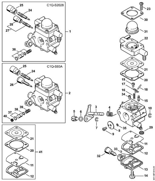 Multi motorji (MM) MM 55 Uplinjac C1Q-S202, C1Q-S93 della Marca Stihl