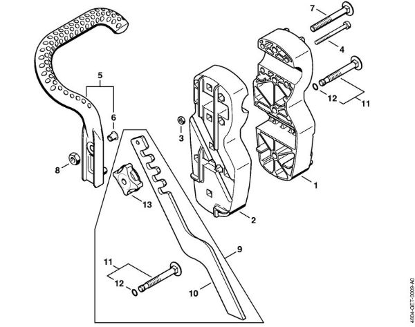 Multi motorji (MM) MM 56 Prirobnica della Marca Stihl