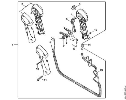 Multi motorji (MM) MM 56 Upravljalni rocaj della Marca Stihl