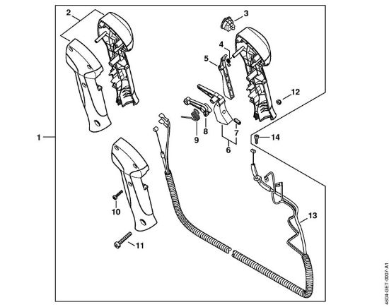 Multi motorji (MM) MM 56 Upravljalni rocaj della Marca Stihl