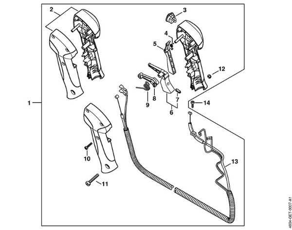 Multi motorji (MM) MM 56 Upravljalni rocaj della Marca Stihl