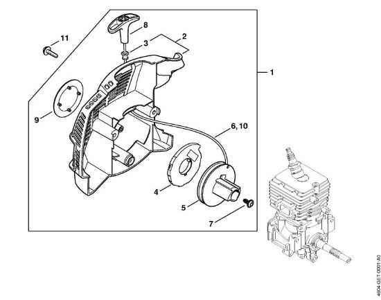 Multi motorji (MM) MM 56 Zagonska naprava della Marca Stihl