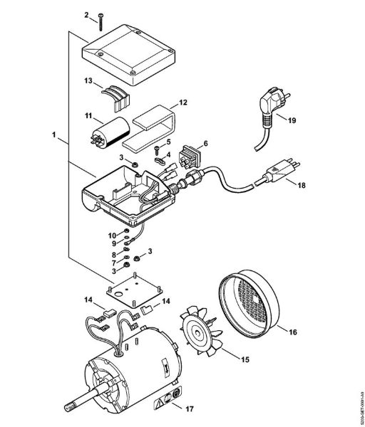 HOS HOS Elektromotor 230 V/50 Hz della Marca Stihl