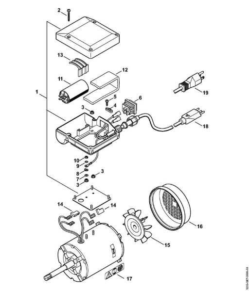 USG USG Elektromotor 120 V/60 Hz della Marca Stihl