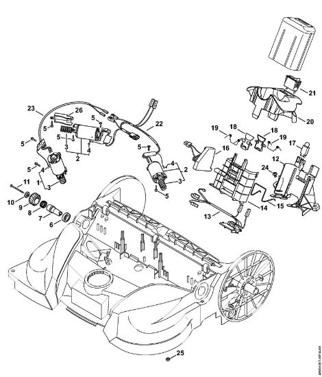 Akumulatorske naprave za pometanje (KGA) KGA 770 Elektromotor della Marca Stihl
