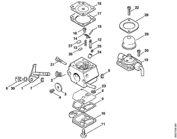 cistilni valji (KW) KW 85 Uplinjac C1Q-S45 della Marca Stihl