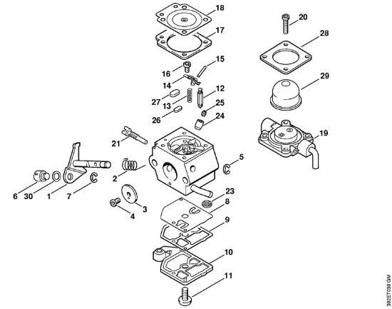 cistilni valji (KW) KW 85 Uplinjac C1Q-S56 (16.2001) della Marca Stihl