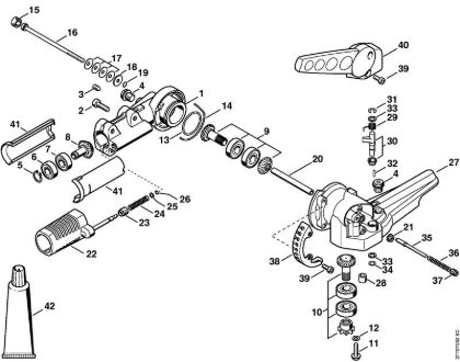 Elektricni obrezovalniki žive meje (HLE) HLE 71 Kotni prenosnik 125° nastavljiv della Marca Stihl