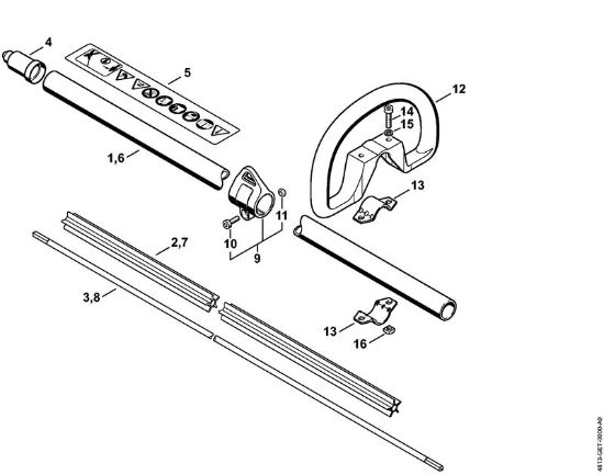 Elektricni obrezovalniki žive meje (HLE) HLE 71 K Rocaj, okrogli rocaj della Marca Stihl
