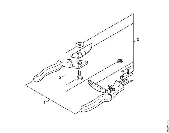 Å karje Vrtnarske škarje F 31 Vrtnarske škarje F31 della Marca Stihl