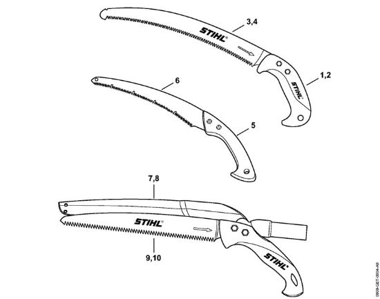 Rocna orodja Zaga za rezanje vej PR 32 CW Zaga za rezanje vej della Marca Stihl