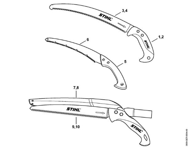 Rocna orodja Zaga za rezanje vej PR 32 CW Zaga za rezanje vej della Marca Stihl