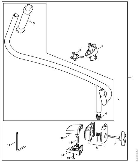 Akumulatorski pihalniki (BGA) BGA 300.0 Dvojni rocaj della Marca Stihl