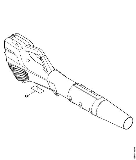 Akumulatorski pihalniki (BGA) BGA 56 Serijska številka della Marca Stihl