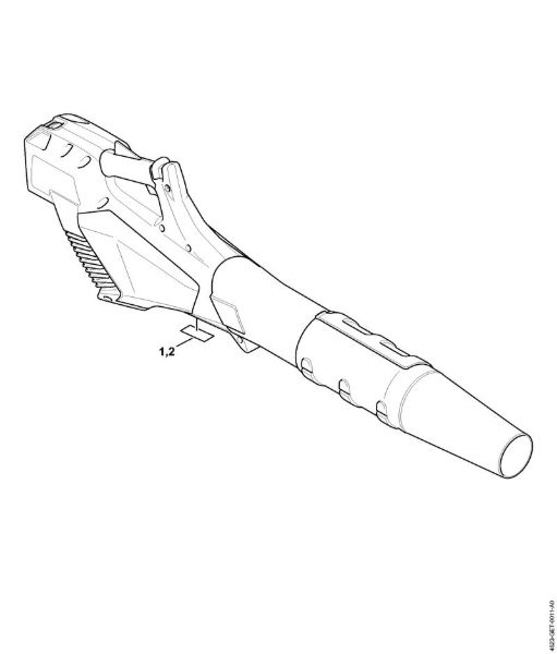 Akumulatorski pihalniki (BGA) BGA 57 Serijska številka della Marca Stihl