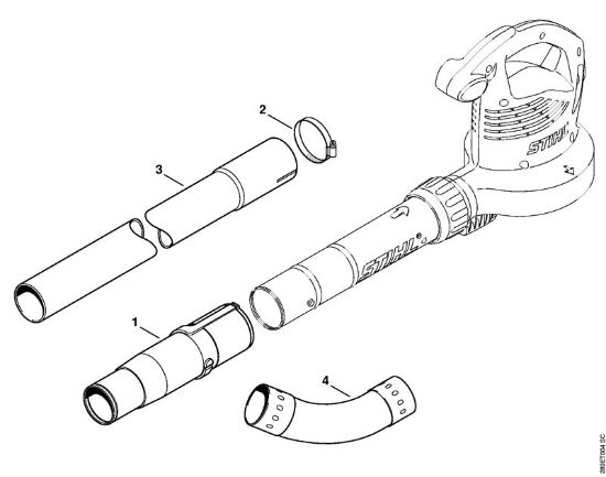 Elektricni sesalniki z drobilnikom (SHE) SHE 71 cistilec za žlebove della Marca Stihl