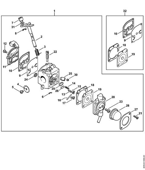 Pihalniki (BG, BR) BG 45 Uplinjac C1Q-S48 BG 45 (04.2001) della Marca Stihl