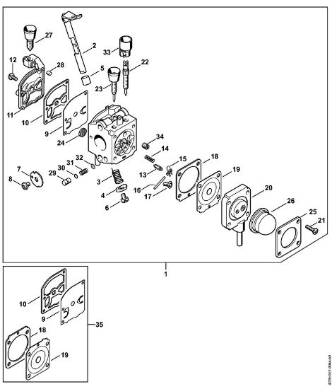 Pihalniki (BG, BR) BG 45 Uplinjac C1Q-S73 (45.2006) della Marca Stihl