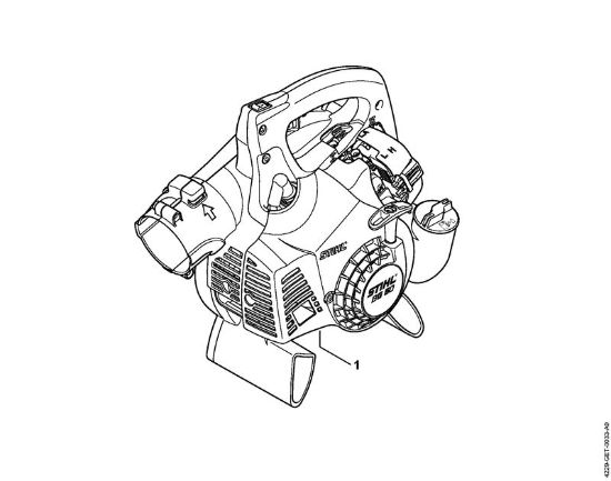 Pihalniki (BG, BR) BG 50 Serijska številka della Marca Stihl