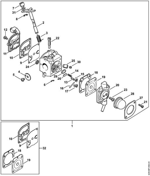 Pihalniki (BG, BR) BG 55 Uplinjac C1Q-S50 della Marca Stihl