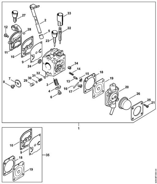 Pihalniki (BG, BR) BG 55 C Z KAT Uplinjac C1Q-S64 (18.2002) della Marca Stihl