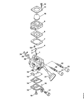Pihalniki (BG, BR) BG 56 C-E D Uplinjac C1M-S204, C1M-S142 della Marca Stihl