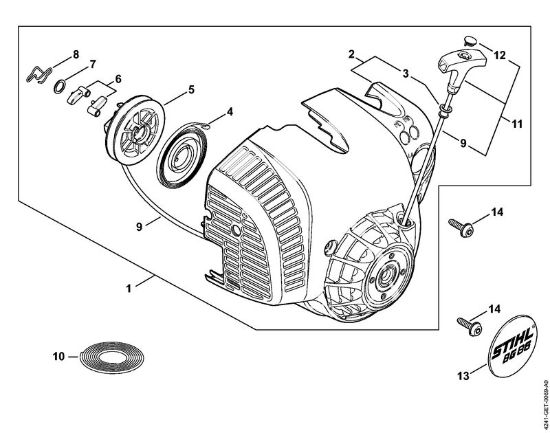 Pihalniki (BG, BR) BG 86 Zagonska naprava della Marca Stihl