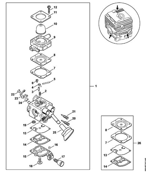 Pihalniki (BG, BR) BG 86 C-E Uplinjac 4241/23 della Marca Stihl