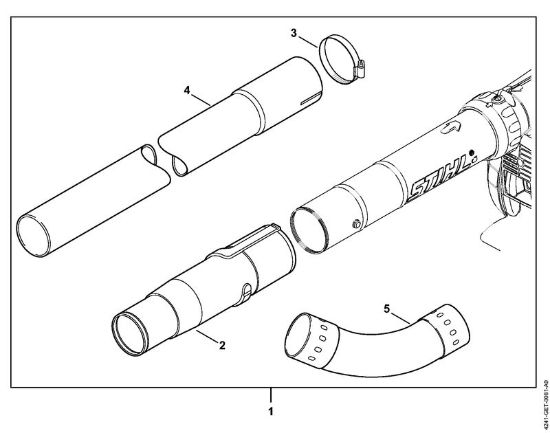 Pihalniki (BG, BR) BG 86 C-E D cistilec za žlebove della Marca Stihl