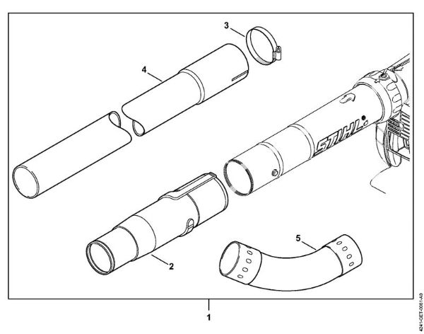 Pihalniki (BG, BR) BG 86 C-E D cistilec za žlebove della Marca Stihl