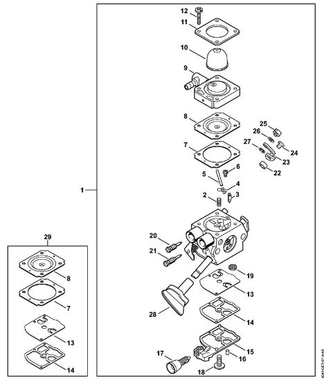 Pihalniki (BG, BR) BR 200 Uplinjac 4241/25 della Marca Stihl