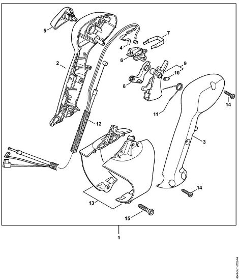 Pihalniki (BG, BR) BR 200 Upravljalni rocaj della Marca Stihl