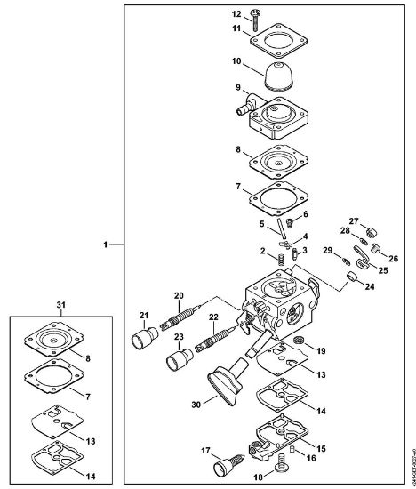 Pihalniki (BG, BR) BR 200-D Uplinjac 4241/19 (037.2018) della Marca Stihl