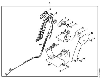 Pihalniki (BG, BR) BR 200-D Upravljalni rocaj della Marca Stihl