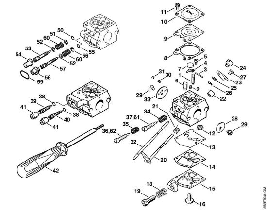 Pihalniki (BG, BR) BR 320 L Uplinjac BR 320 L WT-230, WT-489 USA della Marca Stihl