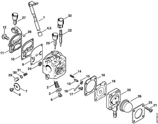 Pihalniki (BG, BR) BR 45 C Uplinjac C1Q-S112 della Marca Stihl
