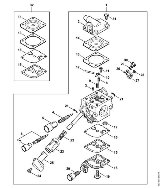Pihalniki (BG, BR) BR 450 Uplinjac C1Q-S209 della Marca Stihl