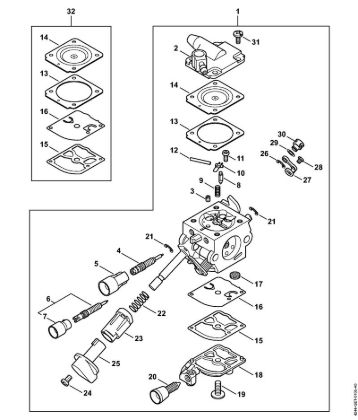 Pihalniki (BG, BR) BR 450 C-EF Uplinjac C1Q-S209 della Marca Stihl